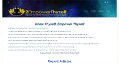 Desktop Screenshot of 2empowerthyself.com