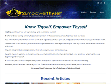 Tablet Screenshot of 2empowerthyself.com